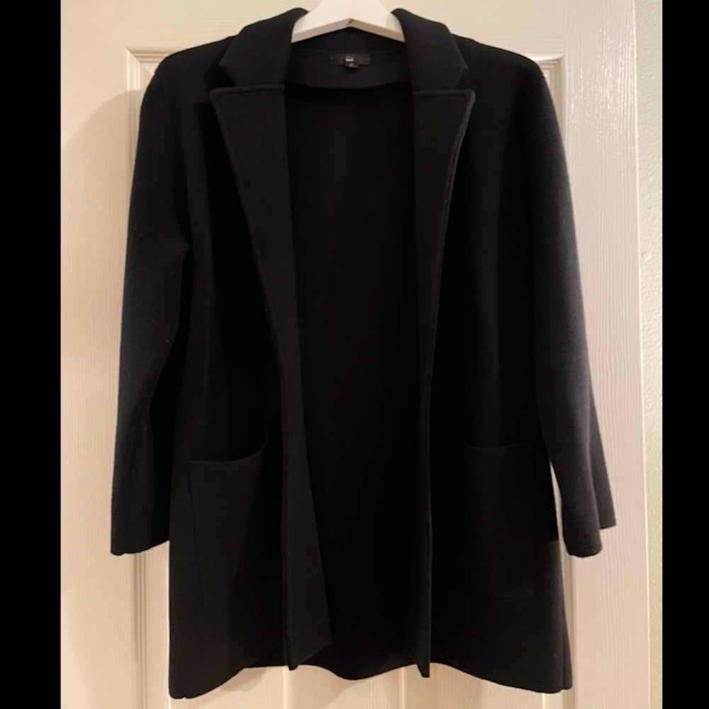 J.Crew - Sophie Open Front Sweater Blazer - Black - M